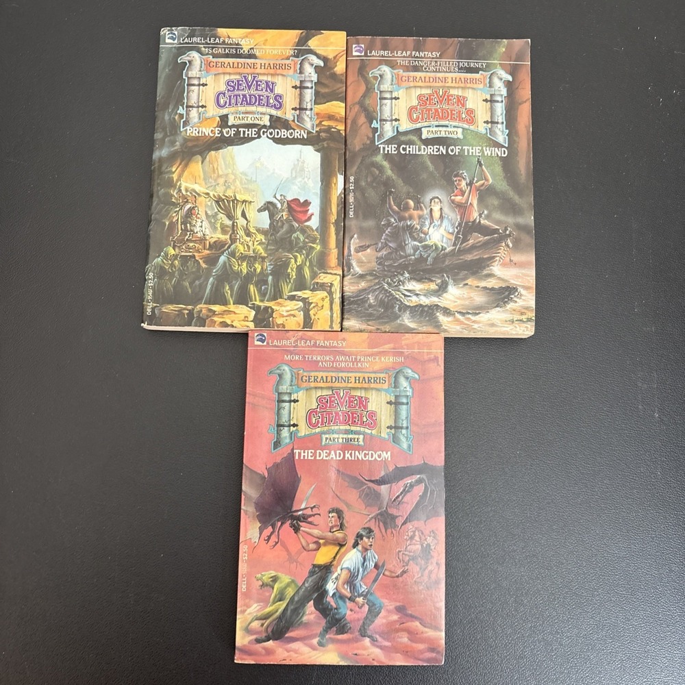 SEVEN CITADELS Partial Set Paperback Books 1-3 Geraldine Harris, Laurel Leaf